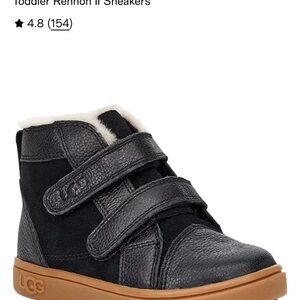UGG Kids Black and Tan Sneakers
